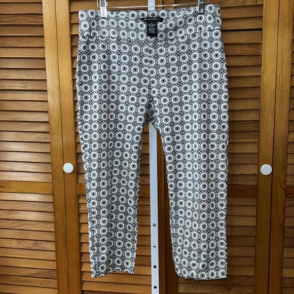 Zac & Rachel Black White Geometric Capri Pants – Size 12 - Picture 2 of 6
